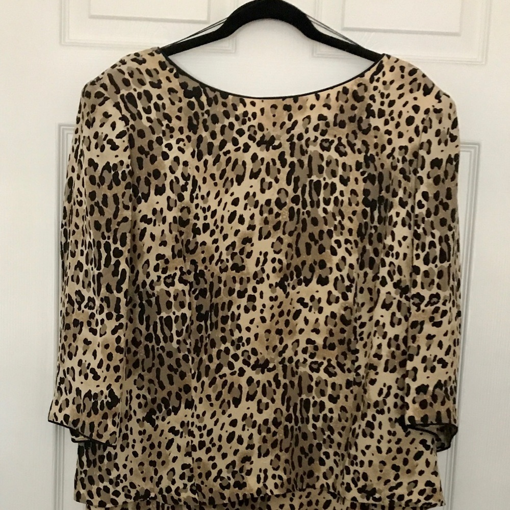 Animal Print Silk Dress